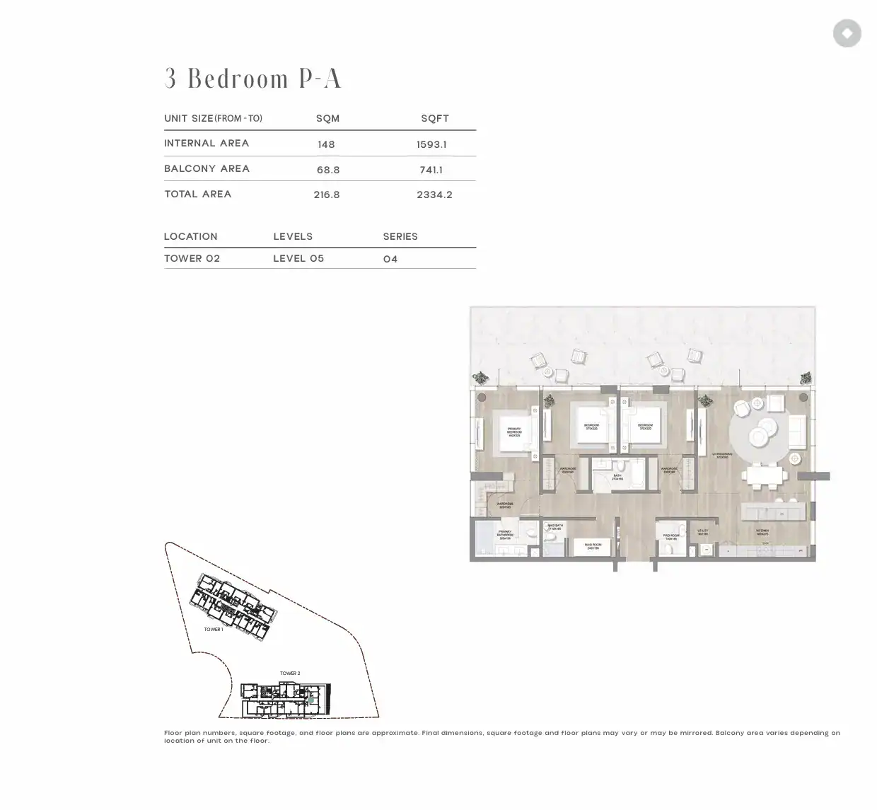 3 bed