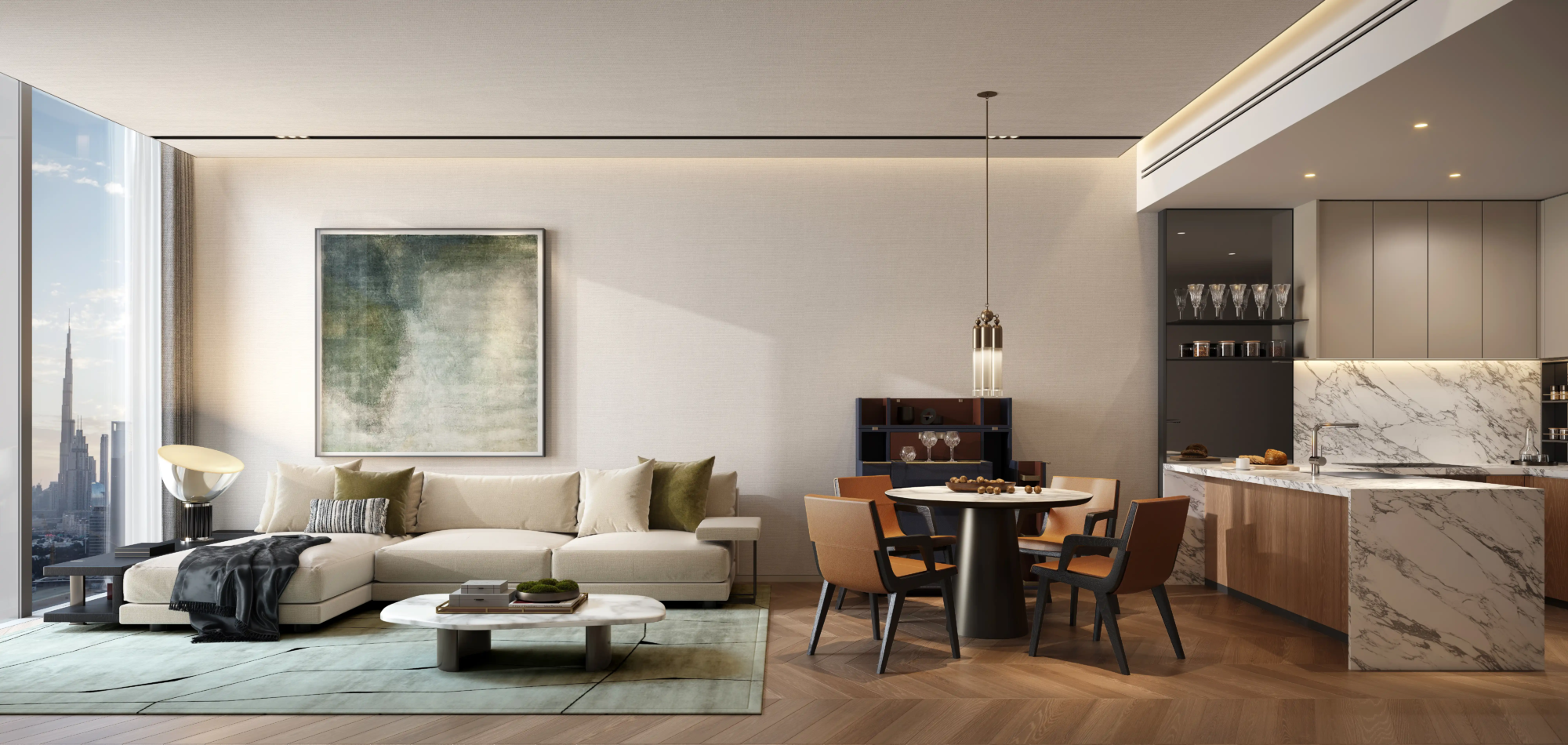 Jumeirah Residences-Emirates Towers- INT -1BR-LDK-01